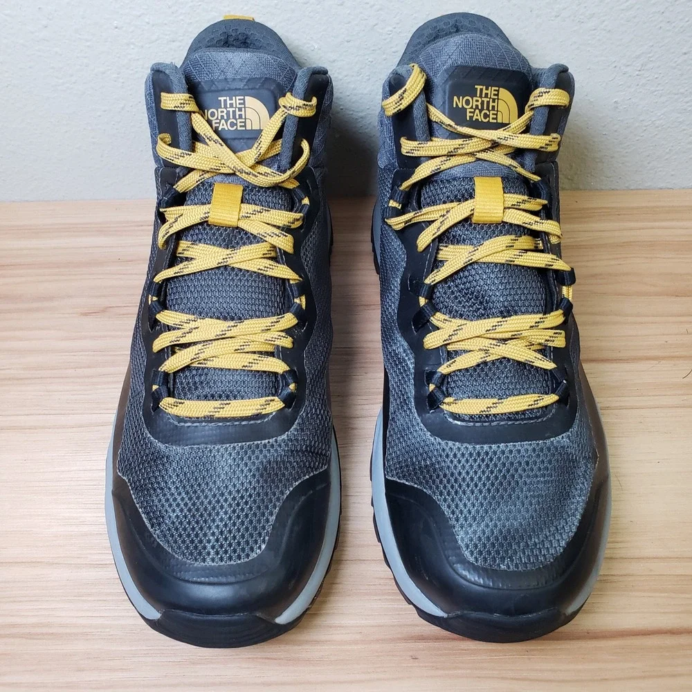 The North Face Men's Size 10.5 Mid Hiking Shoes Gray Future Light EXTS Camping
